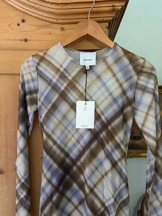 Reformation Rene Mesh Dress - Picture 2 of 3